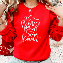 Load image into Gallery viewer, Mary Did You Know Sweatshirt (Multiple Colors)
