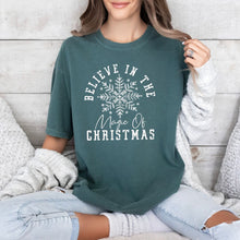 Load image into Gallery viewer, Believe In The Magic of Christmas Tee (Multiple Color Options)
