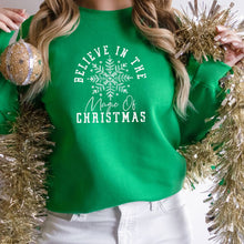 Load image into Gallery viewer, Believe In the Magic of Christmas Sweatshirt (Multiple Colors)
