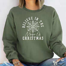 Load image into Gallery viewer, Believe In the Magic of Christmas Sweatshirt (Multiple Colors)
