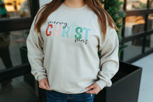 Load image into Gallery viewer, Merry CHRISTmas Sweatshirt - Sand
