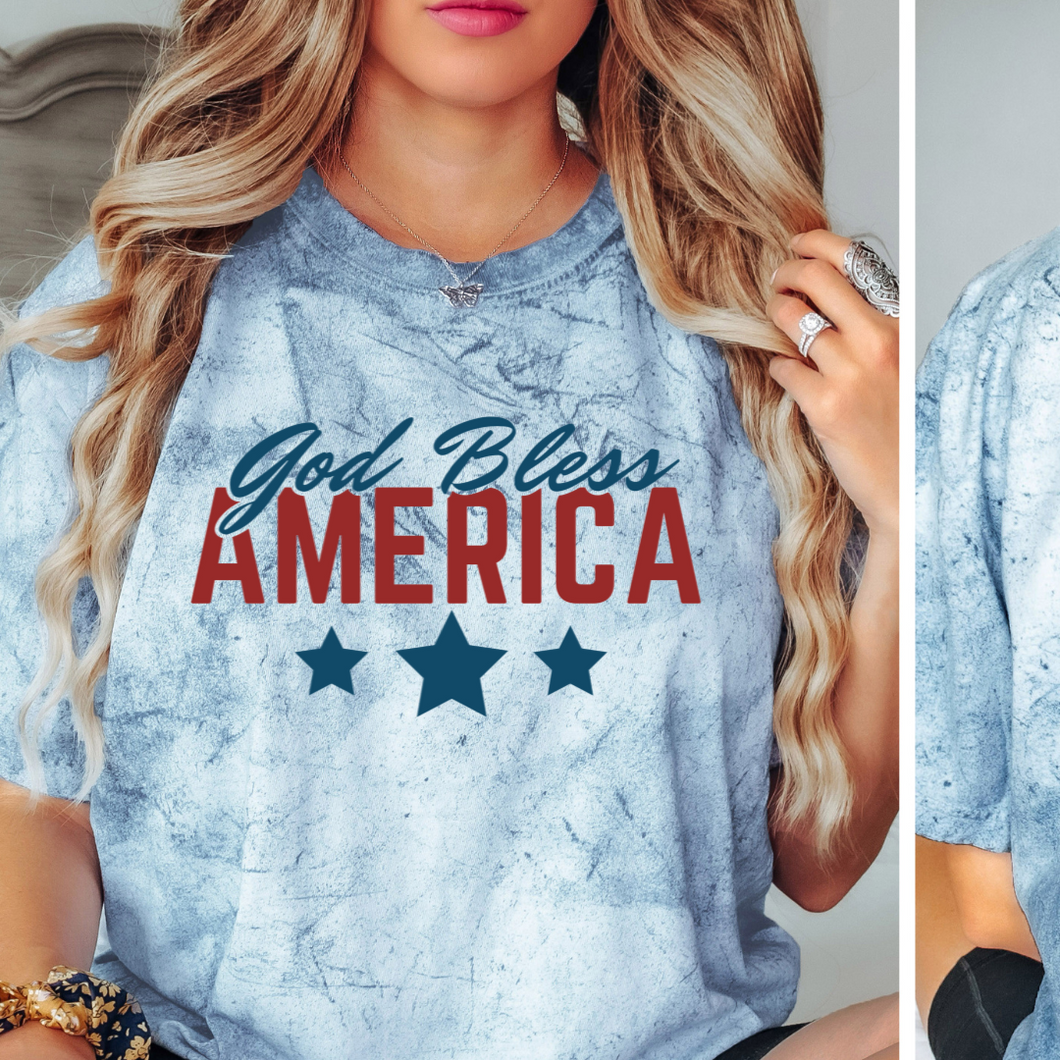 God Bless America Tee - Multiple Colors