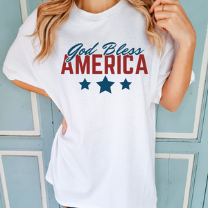 God Bless America Tee - Multiple Colors