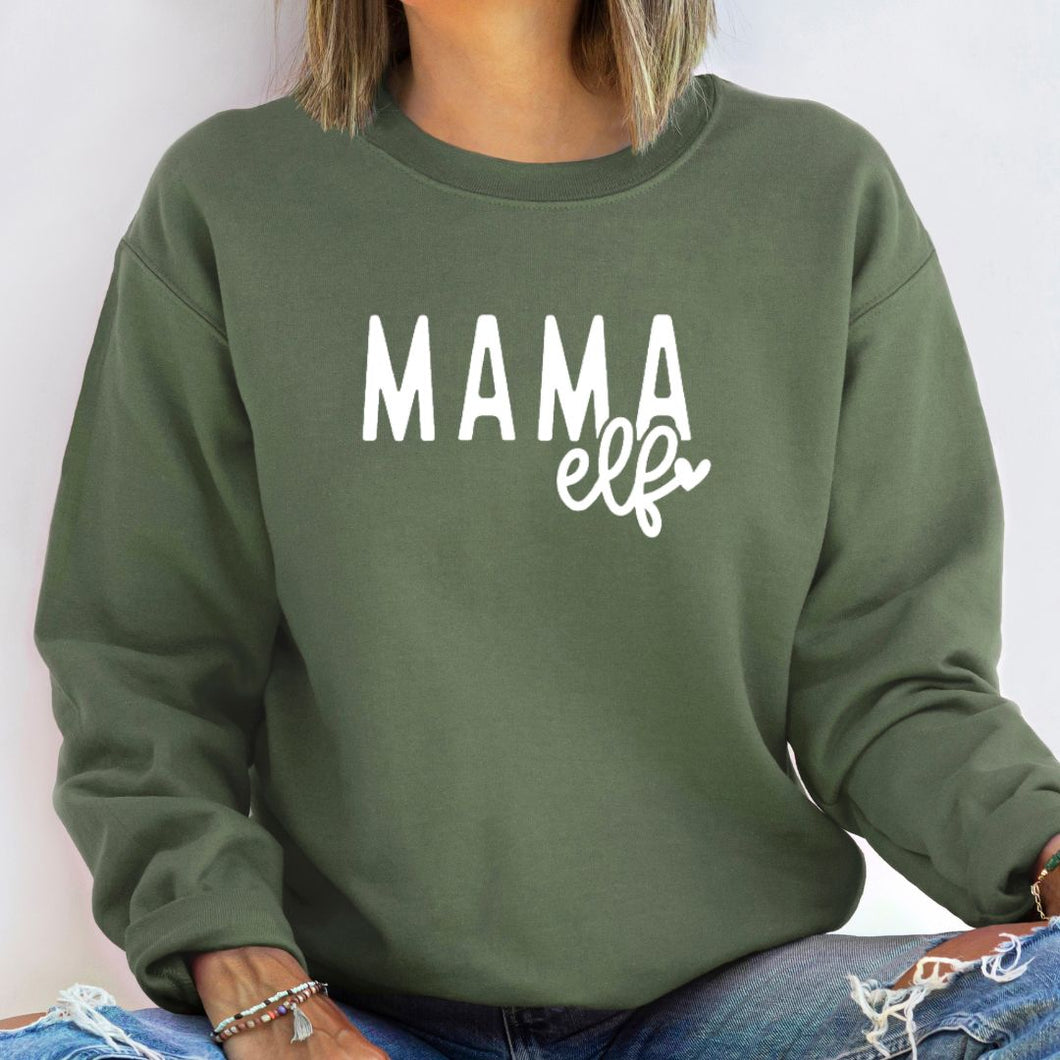 Mama Elf Sweatshirt (Multiple Colors)