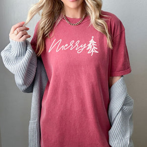 Merry Tree Tee (Multiple Color Options)