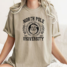 Load image into Gallery viewer, North Pole University (Black Print) Tee (Multiple Color Options)
