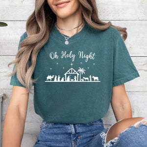 Oh Holy Night Tee (Multiple Color Options)