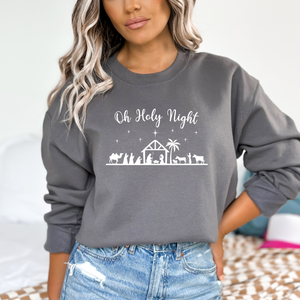 Oh Holy Night Sweatshirt (Multiple Colors)