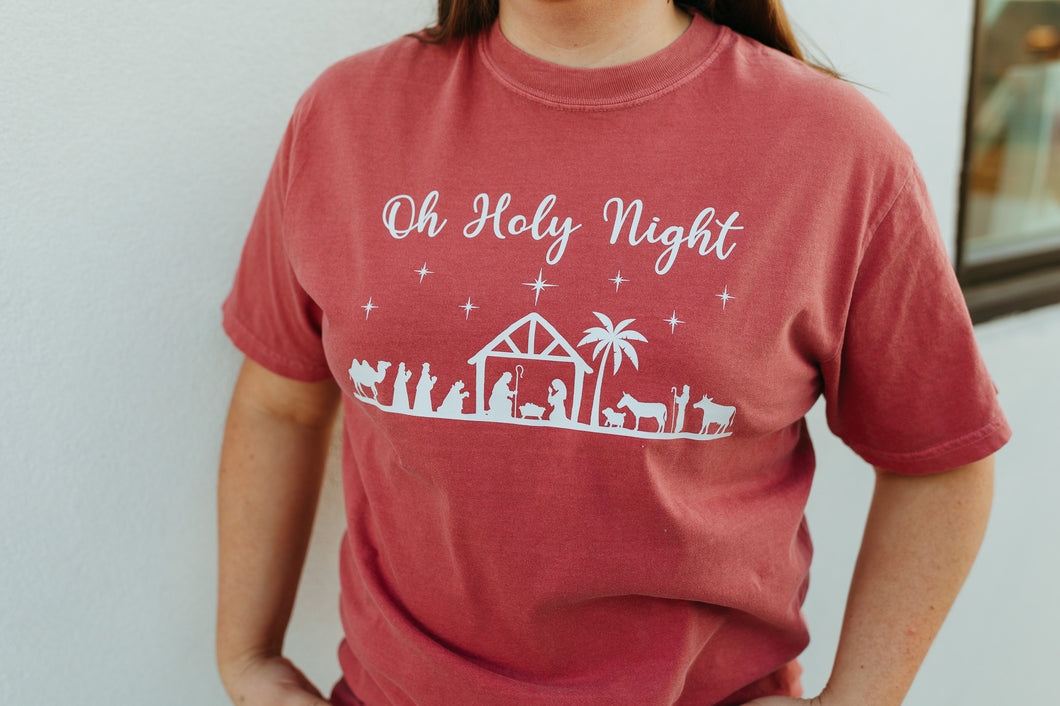 Oh Holy Night Tee (Multiple Color Options)