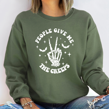 Load image into Gallery viewer, People Give Me The Creeps Sweatshirt (Multiple Color Options)
